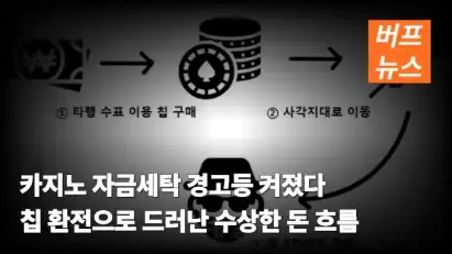 카지노 자금세탁 경고등 켜졌다 칩 환전으로 드러난 수상한 돈 흐름