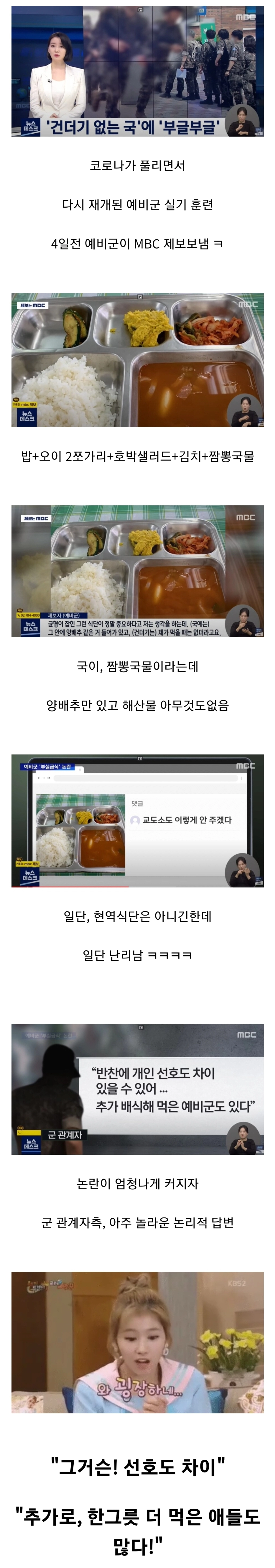fdaf0baddfd5745d86ed6f2a44b4c7df.webp 또 터진, 군대 식단 논란 (feat.예비군)