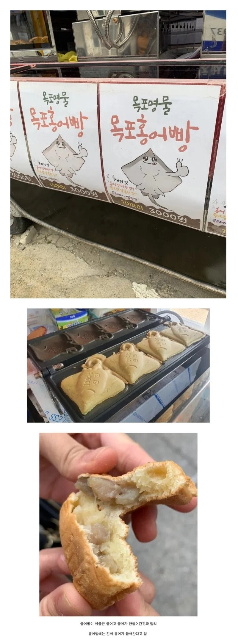 목포 명물 홍어빵