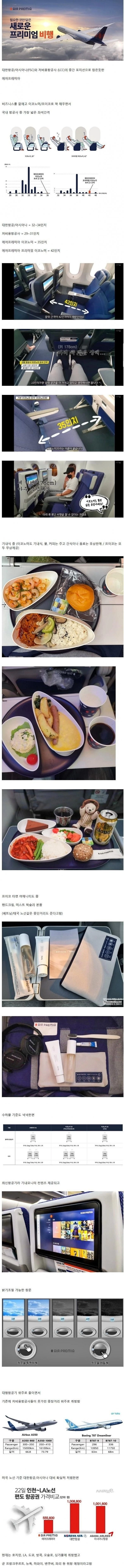 요즘 뜨고 있다는 국내 항공사 수준