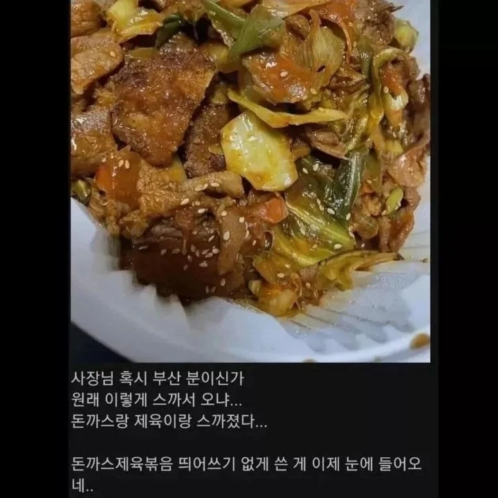돈까스 제육볶음