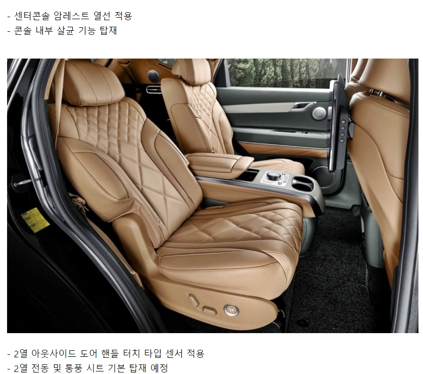 GV80 페이스리프트 신규 옵션