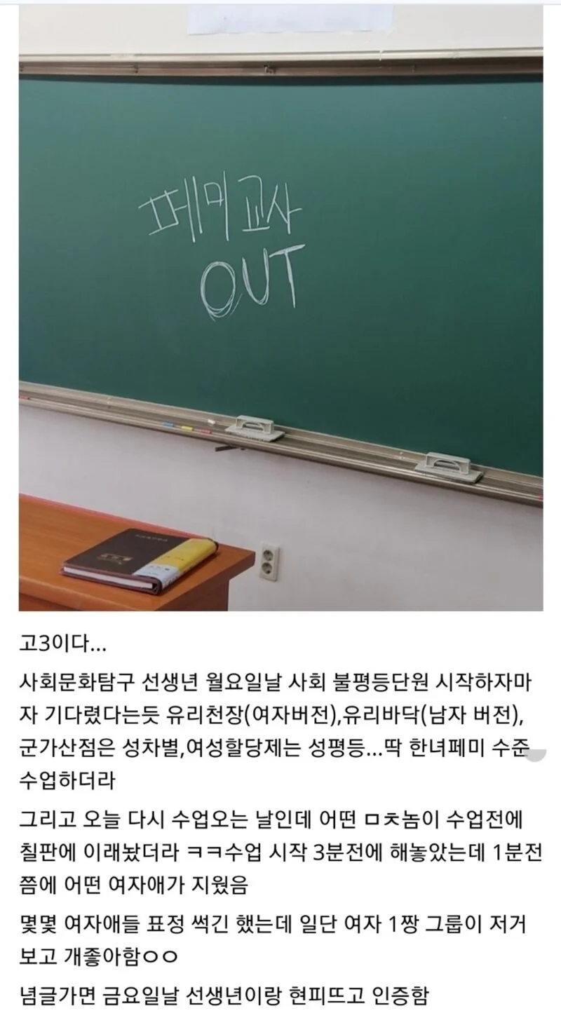 요즘 페미니스트 인식