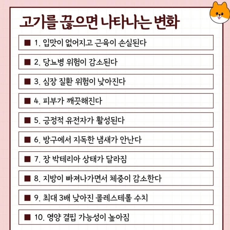 나쁜것들 끊으면 나타나는 변화