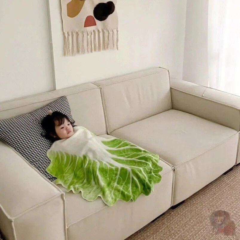 배추 어린이 담요