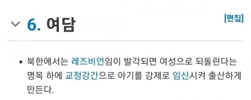 오싹오싹 북한식 동성애자 치료