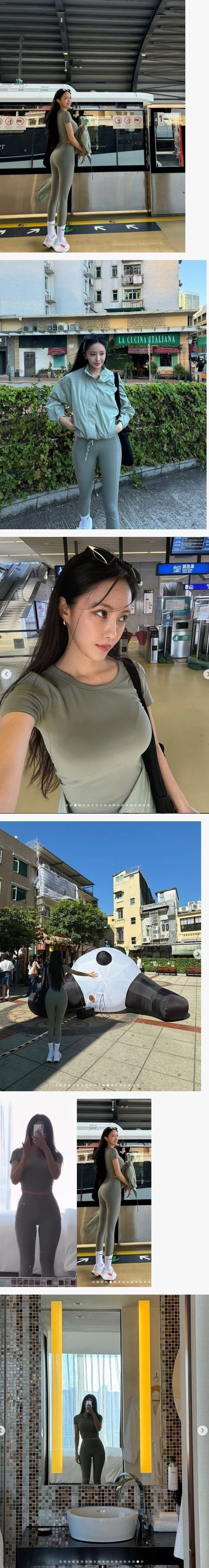 효민 레깅스 잘익은 애플힙 ㄷㄷ