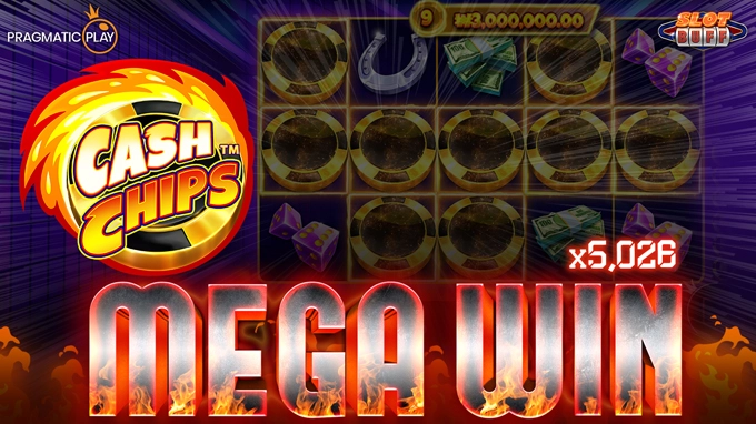 캐시 칩스 칩 9개가 착! x5,026배 메가윈!! [프라그마틱]