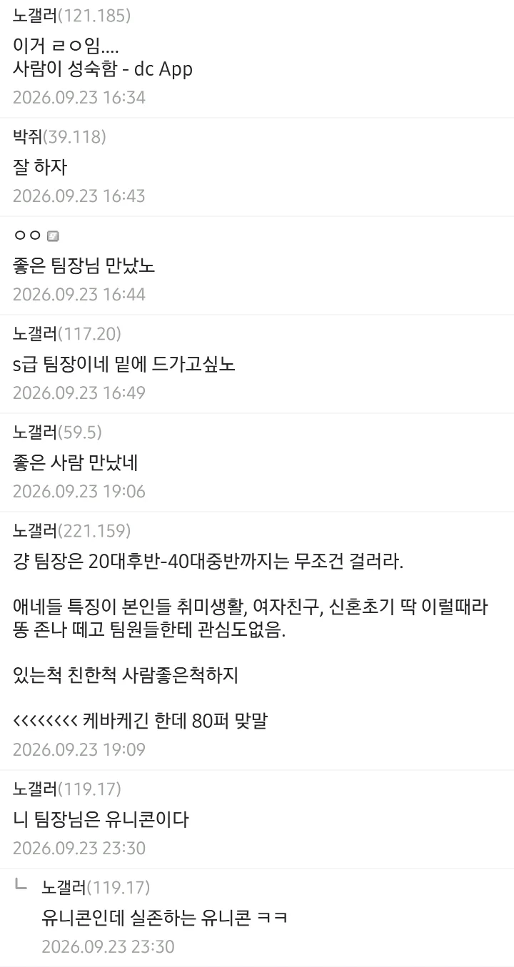 노가다 갤 S급 팀장 썰