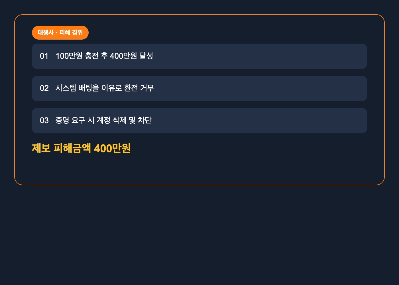 대행사 먹튀