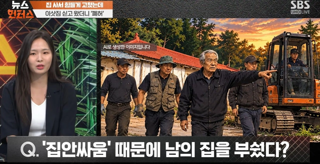 이사짐 싣고 왔더니 사라진 집