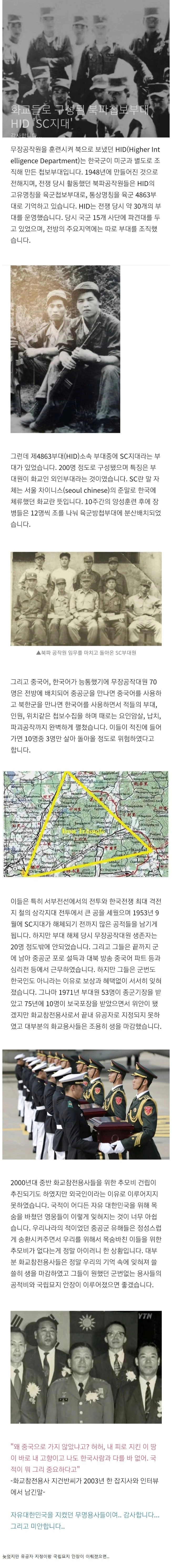 6.25전쟁 당시 한국을 위해 싸운 중국인들