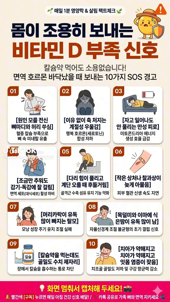 비타민D부족신호
